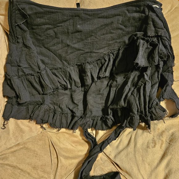 Lip Service Dead and Gone Gauze Skirt Goth Cyber - Picture 2 of 3